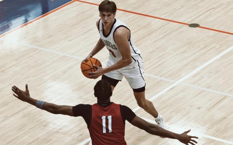 Junior big Judge Wilbanks’ play came up clutch against Dorman Saturday. BRIOHNY SOMCHITCH/HCHS
