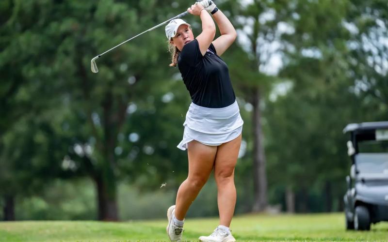 Brinson Hall is a member of the women’s golf team at Troy University. TROY UNIVERSITY
