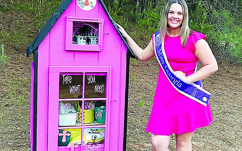 Demorest resident Ansleigh Sherlin lent a helping hand to others through her blessing box initiative. The box is located at Little Dreamers Academy in Cornelia. FILE