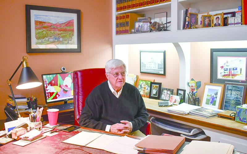 Local lawyer Dennis Cathey celebrated 50 years of his law firm Cathey &amp; Strain being in business in Cornelia. FILE
