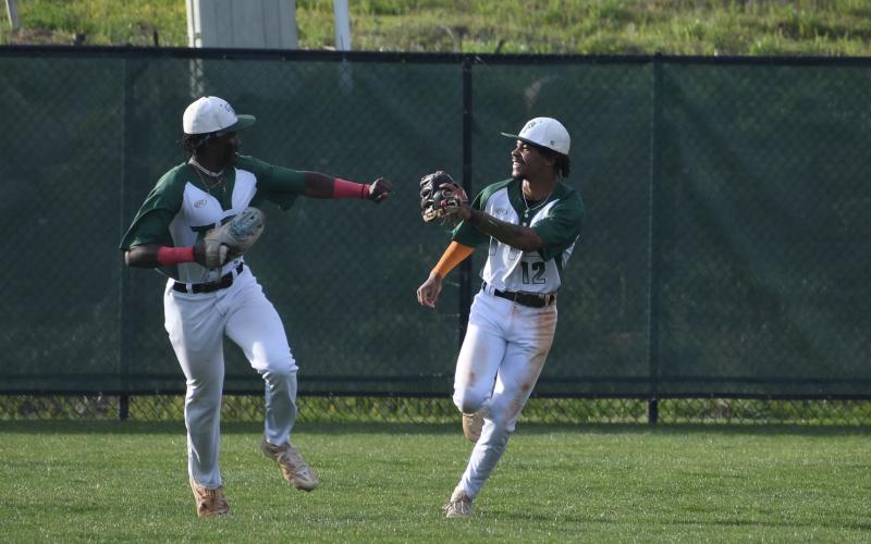 Outfielders Danny Grant (left) and BJ Carver both return for TFS this season with their sights set on making a title run. LANG STOREY/Staff