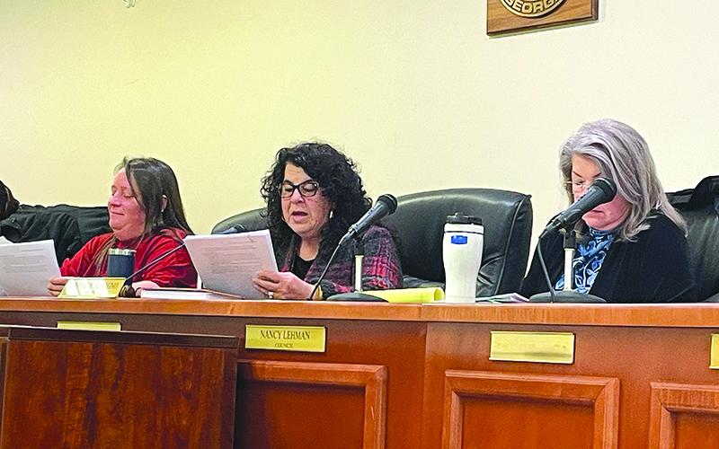 Baldwin Mayor and Council discussed HB 581 at its work session on Tuesday. JULIANNE AKERS/Staff