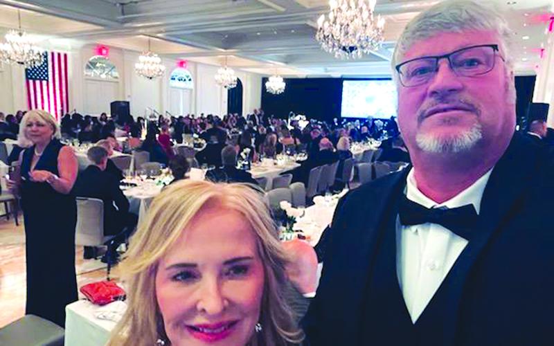 Deirdre and Fritz Engelmann pose for a photo at the Rally 4 Vets Inaugural Ball Monday night in Washington, D.C. Submitted