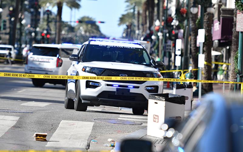 New Orleans Police Department along with other agencies are involved in an ongoing investigation regarding the attack that killed 15 people and injured dozens more on Bourbon Street on the morning of Wednesday, Jan. 2. WADE CHEEK/CNI NEWS SERVICE