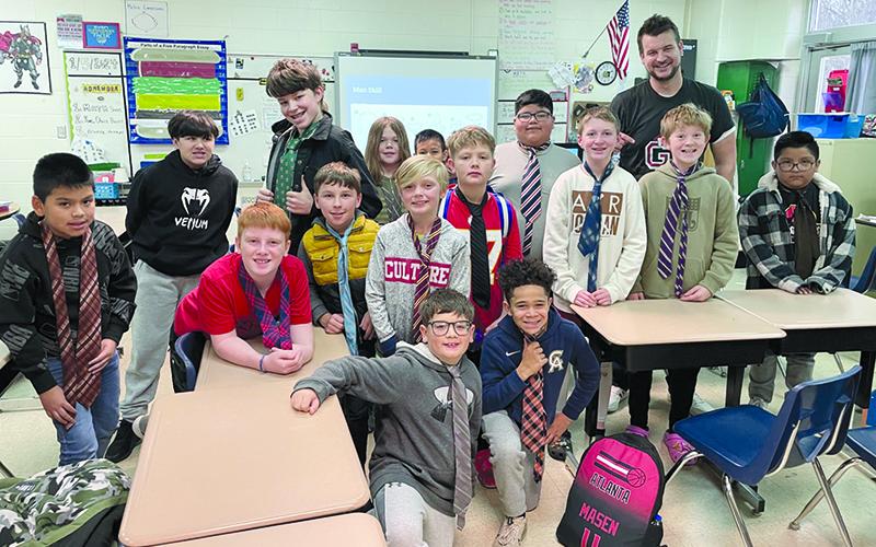 Level Grove Elementary School Teacher Daniel Medders helps mentor young boys with an afterschool program. SUBMITTED