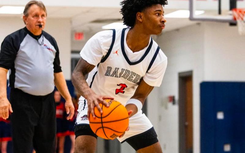 Habersham hoops standout Enzo Combs will look to help guide the Raiders towards a region championship this week. MEG LABARBERA/HCHS