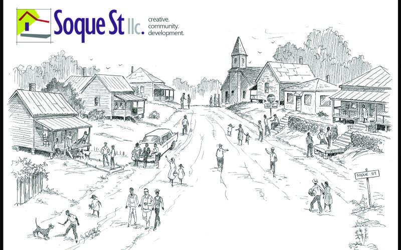 Cover of Soque Street Poems (© 1995 by Dr. Doris Davenport). Illustration by John Kollock. Published by Sautee Nacoohee Community Association (Director Jimmy Johnston). PRINTED WITH PERMISSION