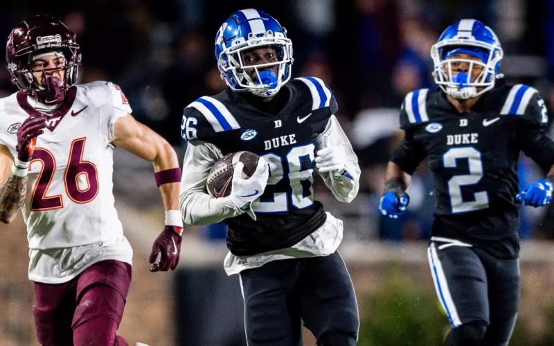 Joshua Pickett, a defensive back, hopes to see his NFL dreams realized following April’s draft. DUKE ATHLETICS