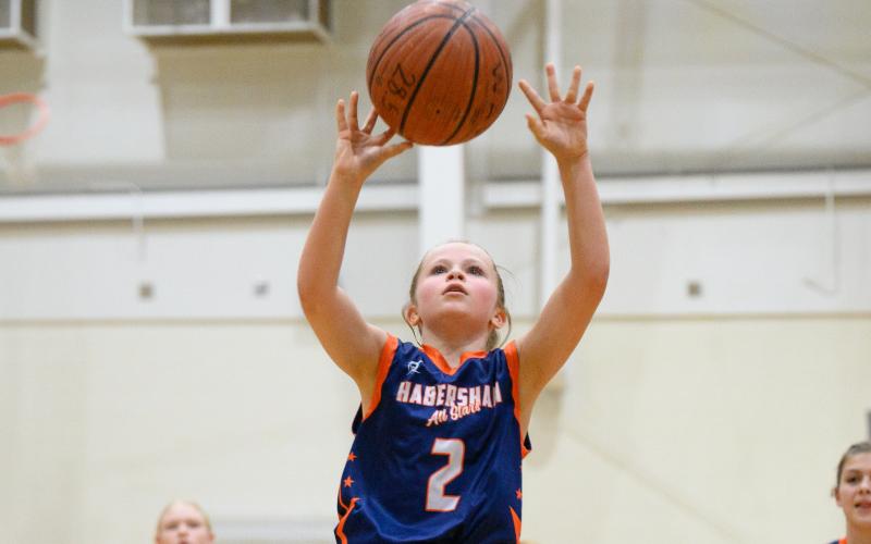 Ella Wilson goes up for a layup in the GRPA 12U championship game in 2024, which was hosted at the Ruby C. Fulbright Aquatic Center. Fees for recreation programs are proposed to change in the next fiscal year. FILE