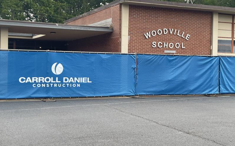 Woodville Elementary School is currently under construction by Carroll Daniel construction, who are working on the various projects at night right now and will continue until the last day of school on May 23. Renovations to the building are expected to be complete before students return to school on August 8, 2025. HANNAH CAUDELL/Staff