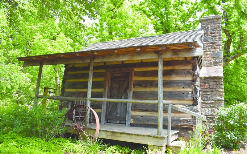 The Big Holly Cabin on the grounds of the Historic Mauldin House and Gardens is getting much-needed restoration work, and a fundraising campaign for the project is kicking off this weekend. Samantha Sinclair/Staff