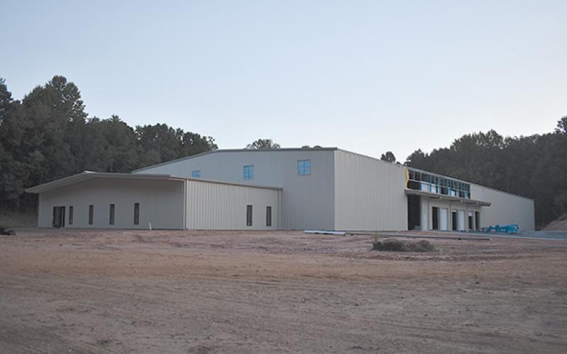 Clear View Enterprises is constructing a warehouse on Pyratich Drive in Phase II of the Habersham County Airport Business Park. (Samantha Sinclair/Staff)