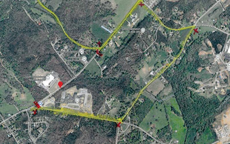 Drivers will be detoured around the partial closure of Old Athens Highway onto Level Grove Road, J. Warren Road, Old Cleveland Road and Hills Mill Road. (Submitted)