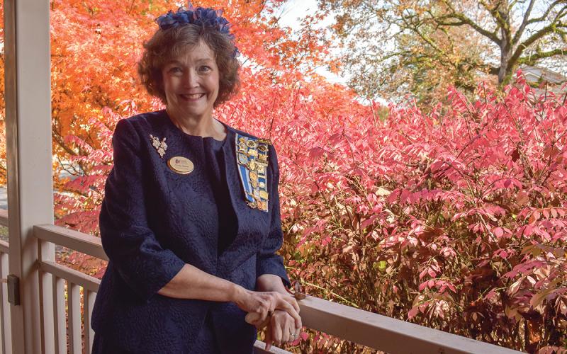Cindy Foster Grace is highly involved in the Tomochichi Chapter of the Daughters of the American Revolution. (Samantha Sinclair/Staff)