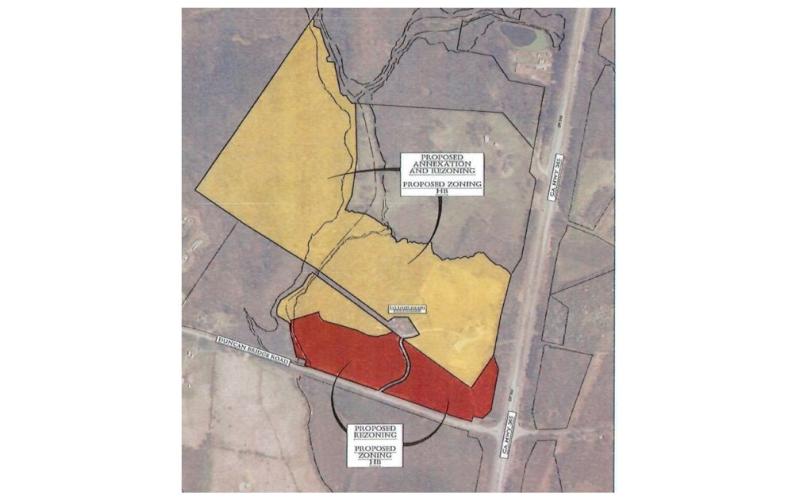 Cook Construction and Real Estate has proposed annexing about 100 acres into the city of Baldwin.