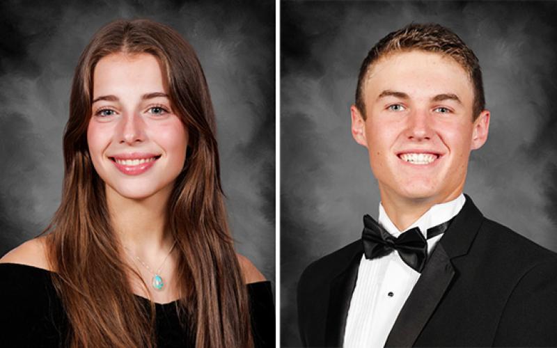 Habersham Central High School's valedictorian and salutatorian are Sarah Grady and Zachary Baker.