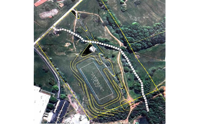 The property at 1190 Old Cleveland Road will eventually be used by the City of Cornelia as a solar dryer facility for wastewater sludge.  (Submitted)