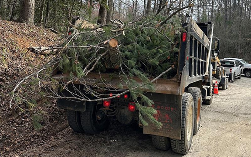 Habersham County Public Works continues to remove debris from winter storms. (Habersham County/Submitted)