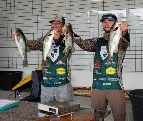 Shown, from left, are Tallulah Falls School student-anglers Marshall Harrelson and Marshall Williams.
