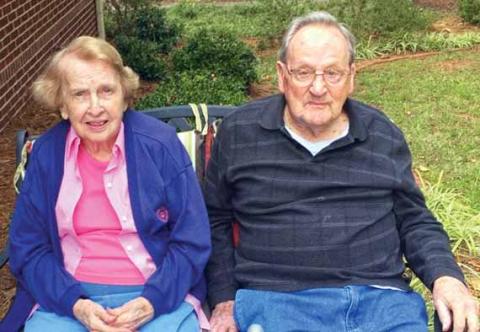 Paul Reeves, right, is shown sitting with his wife, Doris.