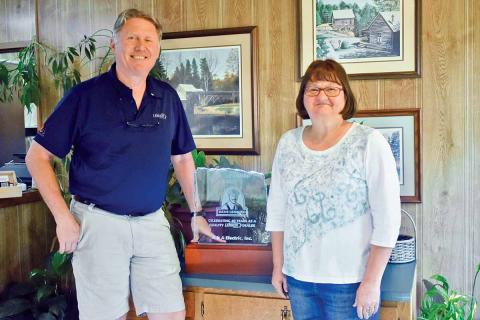 Greg Ansley has been working in his family business, A&A Electric Inc., in Cornelia since he was 12 years old. Debbie Beck, office manager, has been with the business for nearly 40 years. A&A Electric Inc. is celebrating its 50th anniversary this year. (Photo/CHAMIAN CRUZ)