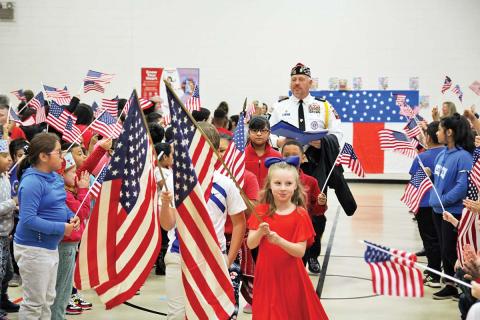 Cornelia Elementary Veterans Day celebration