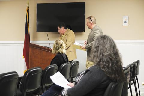 Councilmen-elects John Hendrix and Nathan Davis commented on Demorest’s proposed budget for 2020 and shared some common goals during the Tuesday public hearing.