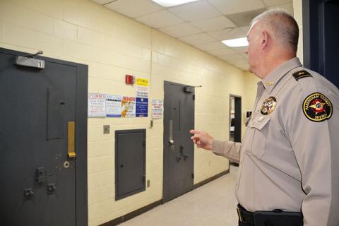 Habersham County Sheriff Joey Terrell is shown at the Habersham County Detention Center in Clarkesville. Voters decided to not issue general obligation bonds in an aggregate principal amount not to exceed $31.7 million for the purpose of financing a new jail in November.