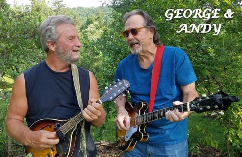 George and Andy on the guitars