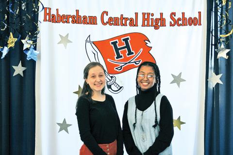 Grace Wills, left, was named the Habersham Central valedictorian and STAR student. Anea Harris was named the salutatorian. 