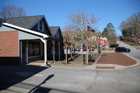 A possibility to include more parking would be in front of the Demorest post office.