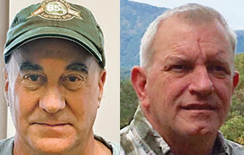 Locke Arnold (left) will challenge Tim Stamey for his county commission seat in the May 19 primary.