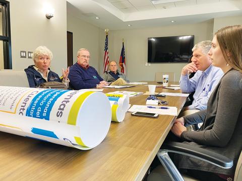 The Complete Count Census Committee meets at the Habersham County Administration building in Clarkesville.