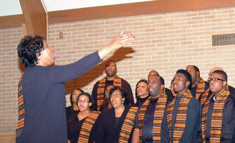 Vanessa Burns directs the choir during the Alliance for African American Music Festival in 2008.
