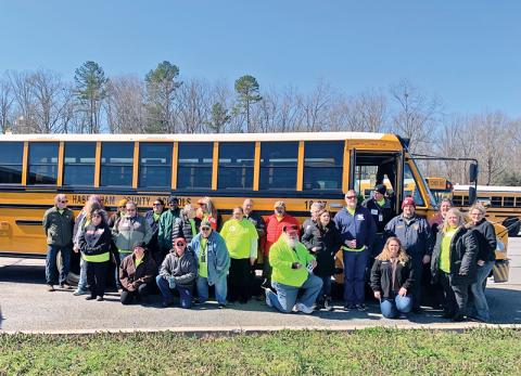 School bus drivers from all over Northeast Georgia competed Saturday in Clarkesville to see who was the best in various categories.