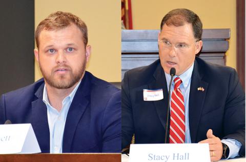 Habersham County residents Bo Hatchett (left) and Stacy Hall will battle for the Republican nomination in Georgia Senate District 50.
