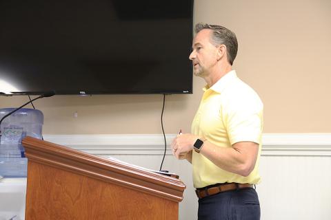 Fletcher Holliday, President of Engineering Management Inc. (EMI) visited the council Tuesday night. EMI oversees the City’s wastewater treatment plant operations and ensures they are following EPD regulations.