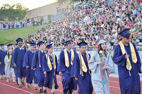 Graduations at Habersham Central High School traditionally have a packed house, but the crowd will be limited to four tickets per graduate this year and will be socially distanced.
