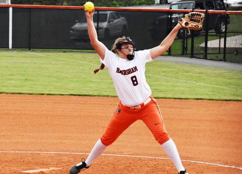 Habersham Central's Joey Handlos pitched a complete game Wednesday night against Flowery Branch.