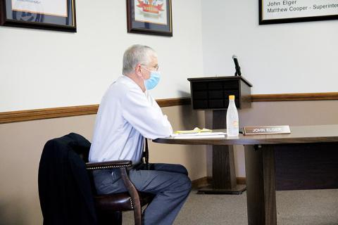 John Elger spent nearly two years on the Habersham County Board of Education.