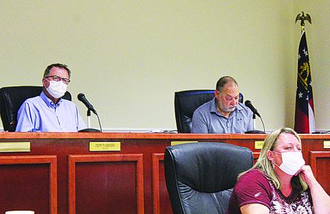 Baldwin Councilman Jeff Parrish (left) abruptly resigned Monday night.