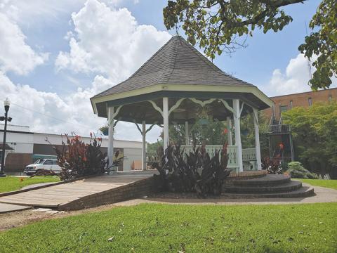 Clarkesville has no interest in losing its gazebo or the War Memorial that sits near it. SAMANTHA SINCLAIR/CNI News Service