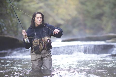 Abby Jackson has been running her fly fishing operation in Clarkesville for the last 24 years.