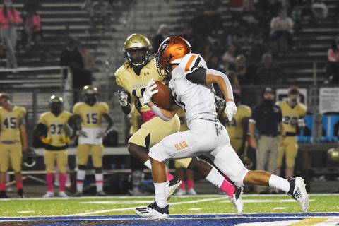Habersham Central's Jackson Clouatre gets loose against Dacula last week. LILLIAN VANTASSEL/Special