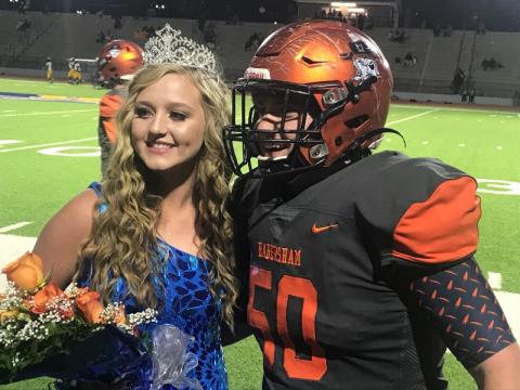 Preslee Hix and Tanner Wade were named Habersham Central's homecoming queen and king Tuesday night.
