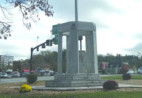 Volunteers have already made some landscaping improvements at the War Memorial  in Clarkesville.