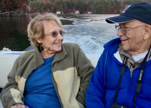 Dr. Tom Hodges is shown with his second wife, Jackie in 2017.
