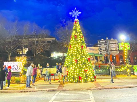 Cornelia lit its Christmas tree on Saturday, Nov. 29.