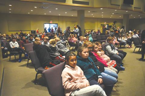 Fairview Elementary students gathered at The Torch on Thursday morning as school and fire officials determined the cause of smoke coming from a campus building.