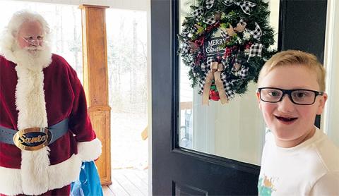 Santa Claus answered the letter of 10-year-old Jedidiah Bramlett, who asked only for prayers as he prepared for surgery. MELISSA BRAMLETT/Submitted